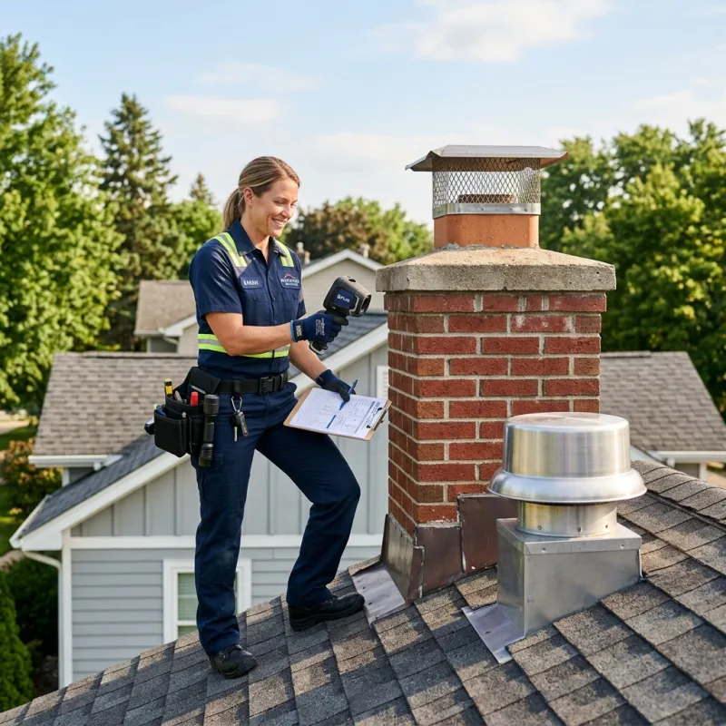 Technician inspecting a Donvale roof cavity and ductwork for a dead bird